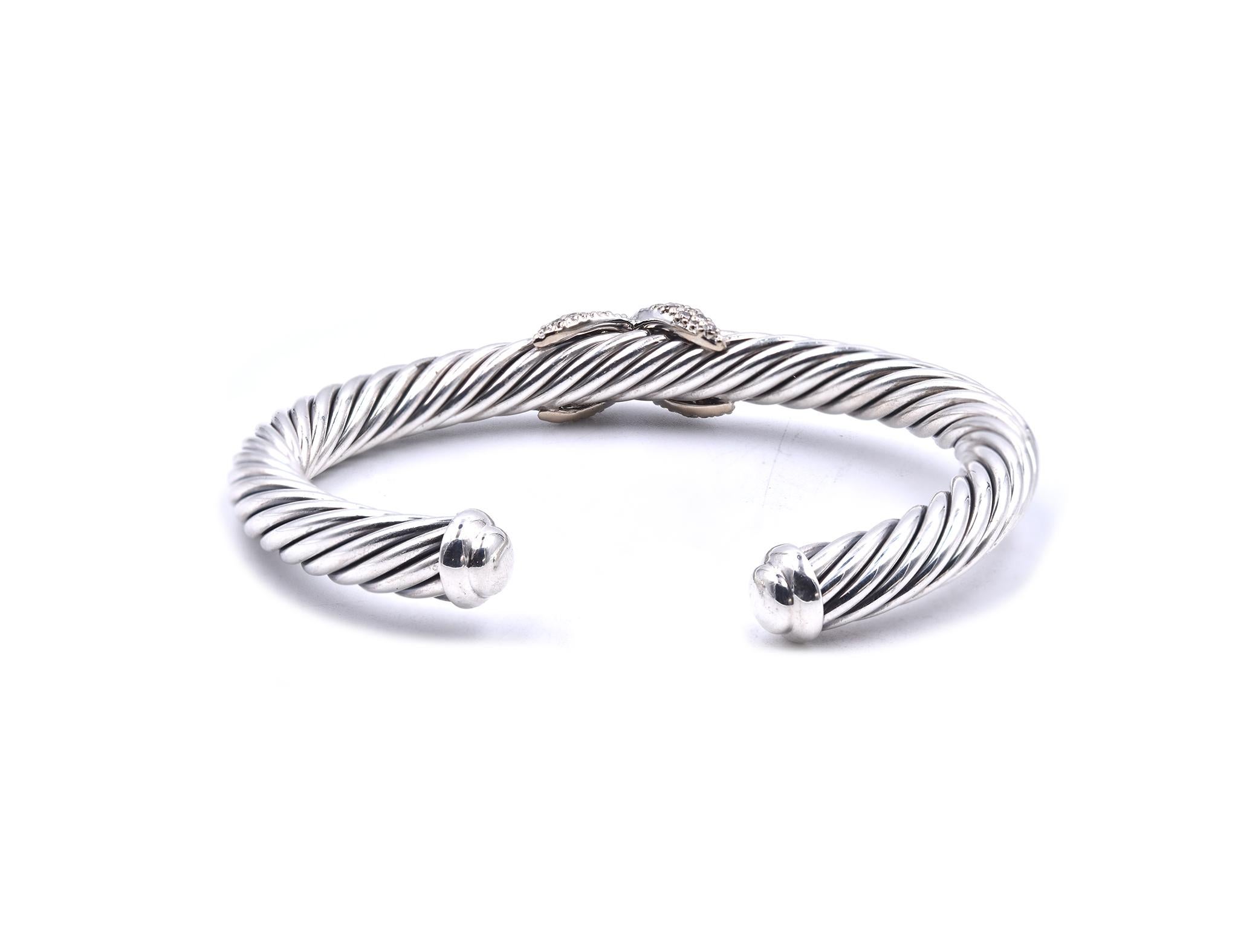 david yurman diamond cuff bracelet