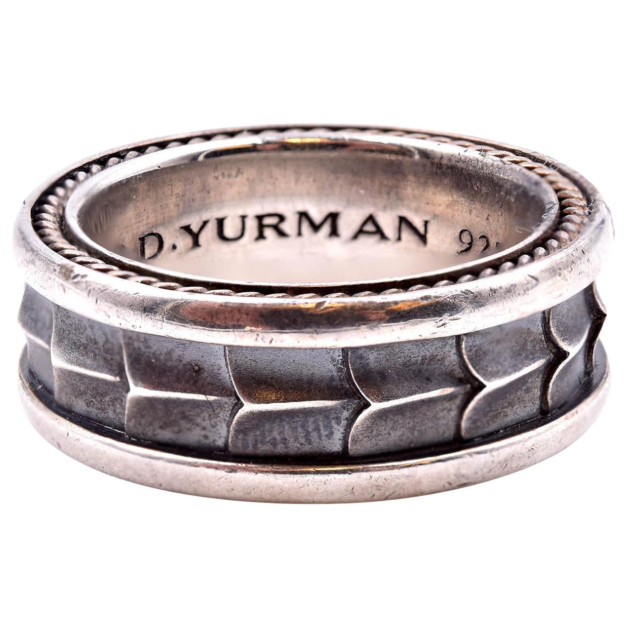 David Yurman Sterling Silver Dragon Scale Ring