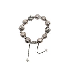 David Yurman Sterling Silver Elements Bead Bracelet