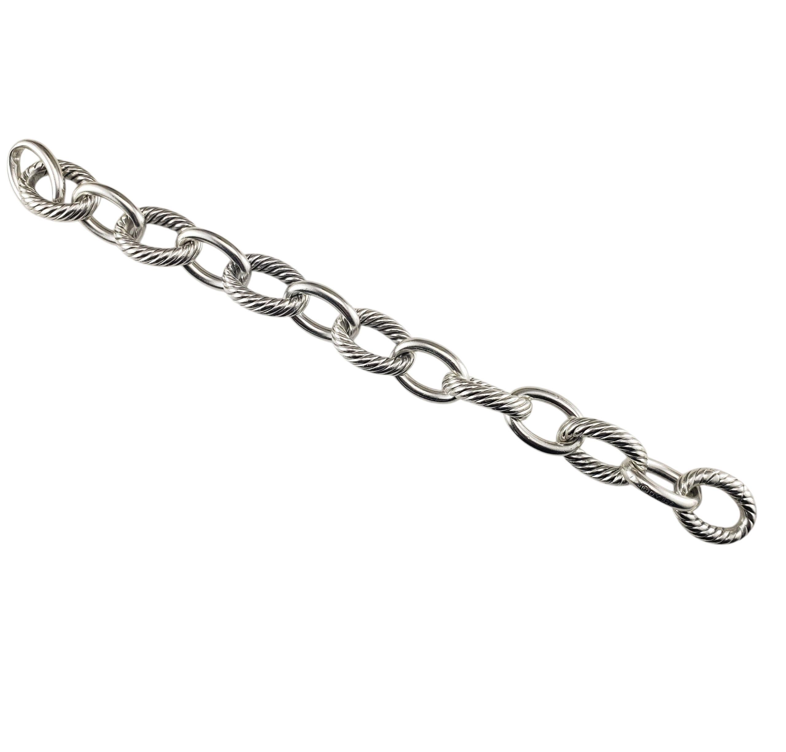 Women's David Yurman Sterling Silver Extra Large Oval Link Bracelet #22953 For Sale