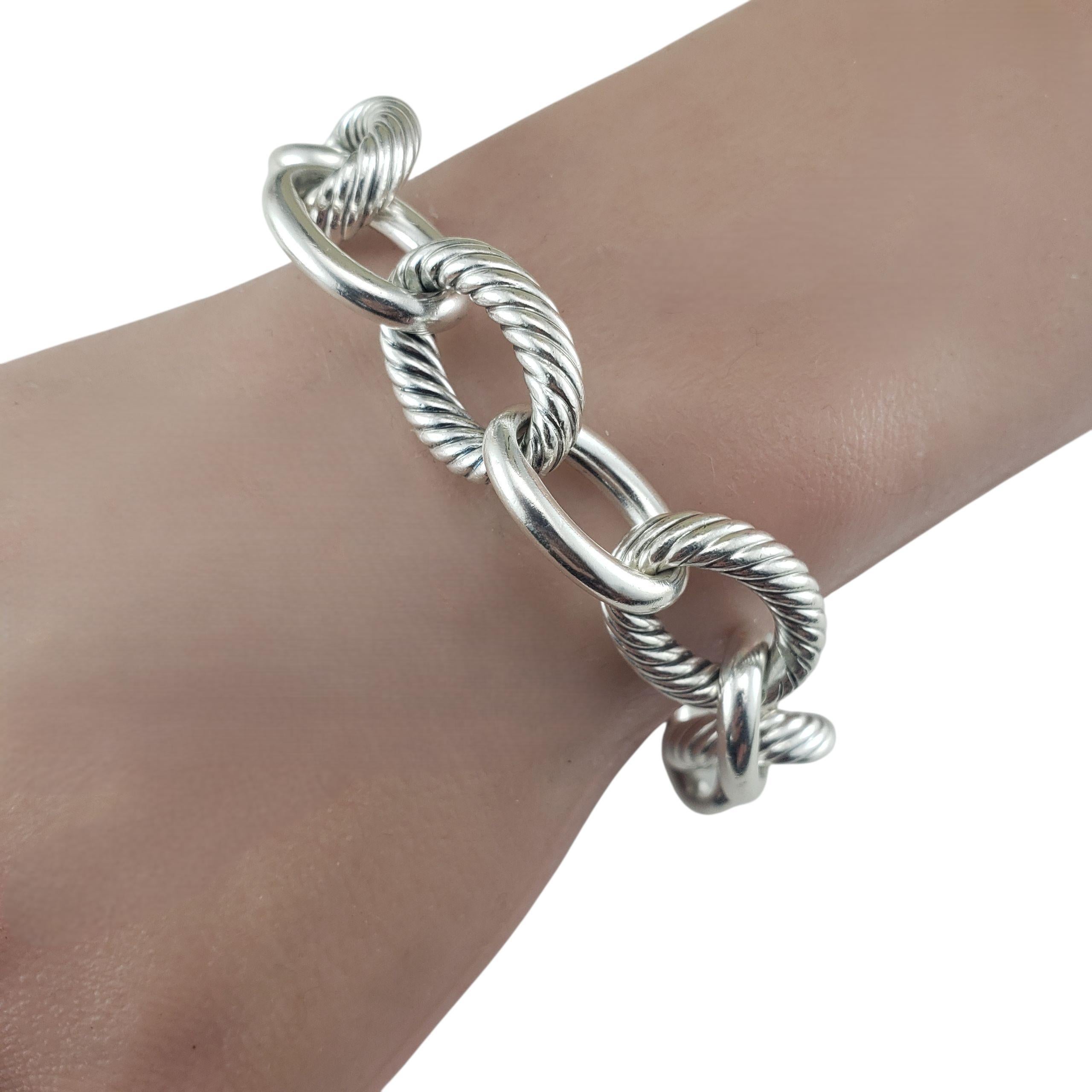 David Yurman Sterling Silver Extra Large Oval Link Bracelet #22953 For Sale 2