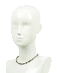 David Yurman Collar Metro de Plata de Ley/Oro en dos tonos