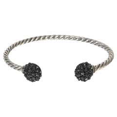 David Yurman Sterling Silver Hematite Osetra Berries Bracelet