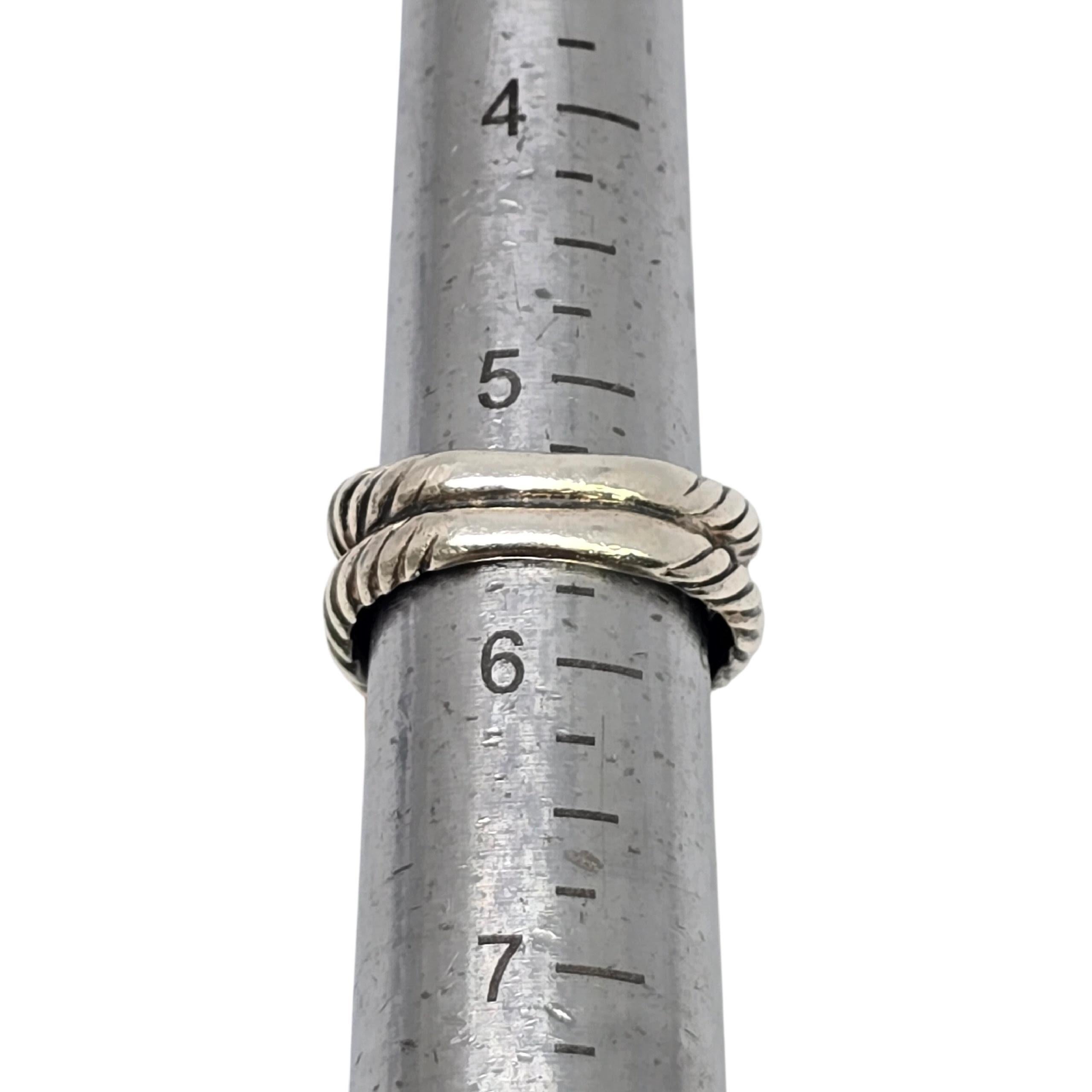 David Yurman Sterling Silber Zitrone Quarz Diamant Albion Ring 11mm Sz 5,5 #24096 im Angebot 4