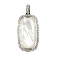 David Yurman Pendentif en argent sterling, nacre et diamants