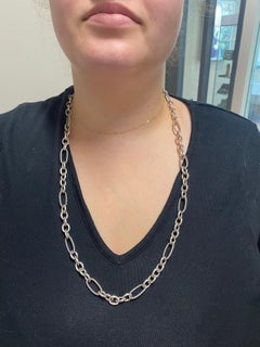 David Yurman Sterling Silver Oval Chain Link Necklace