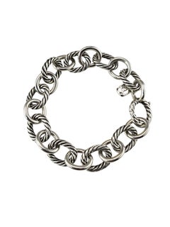 Bracelet David Yurman à maillons ovales en argent sterling n° 25657