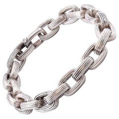 David Yurman Sterling Silver Oval Link Bracelet