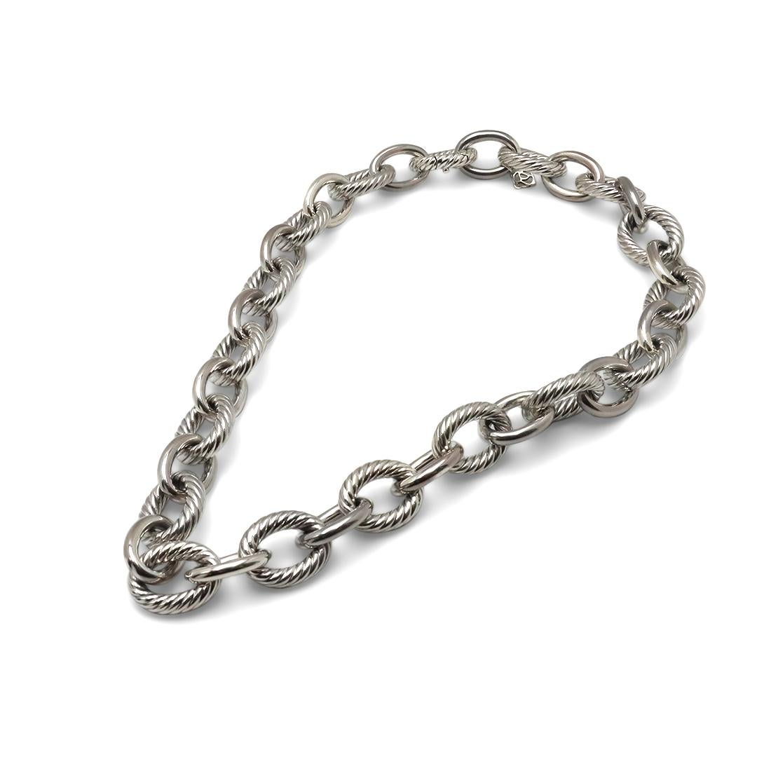 david yurman oval link necklace