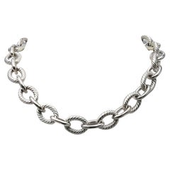 Ovale Gliederhalskette von David Yurman aus Sterlingsilber