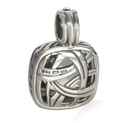 David Yurman Sterling Silver Prasiolite and Diamond Albion Pendant