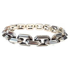 David Yurman Sterling Silver Rectangular Flat Link Bracelet #24224