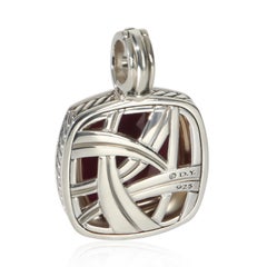 David Yurman Sterling Silver Ruby and Diamond Moonlight Ice Albion Pendant