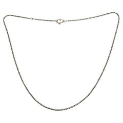 David Yurman Sterling Silver Small Double Box Chain