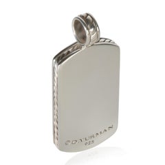 David Yurman Sterling Silver Tag Pendant
