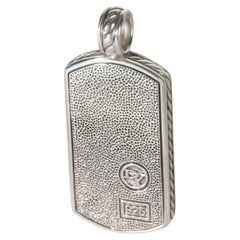 David Yurman Sterling Silver Tag Pendant