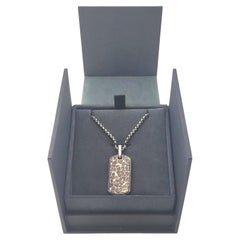 David Yurman Collar Colgante Etiqueta de Plata de Ley con Caja #17675