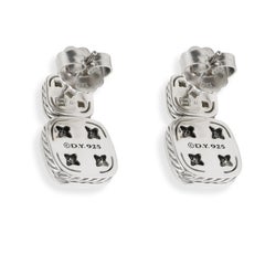 David Yurman Ohrringe aus Sterlingsilber mit Topas und Diamant-Chiclet