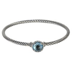 David Yurman Sterling Silver Topaz Chatelaine Bracelet