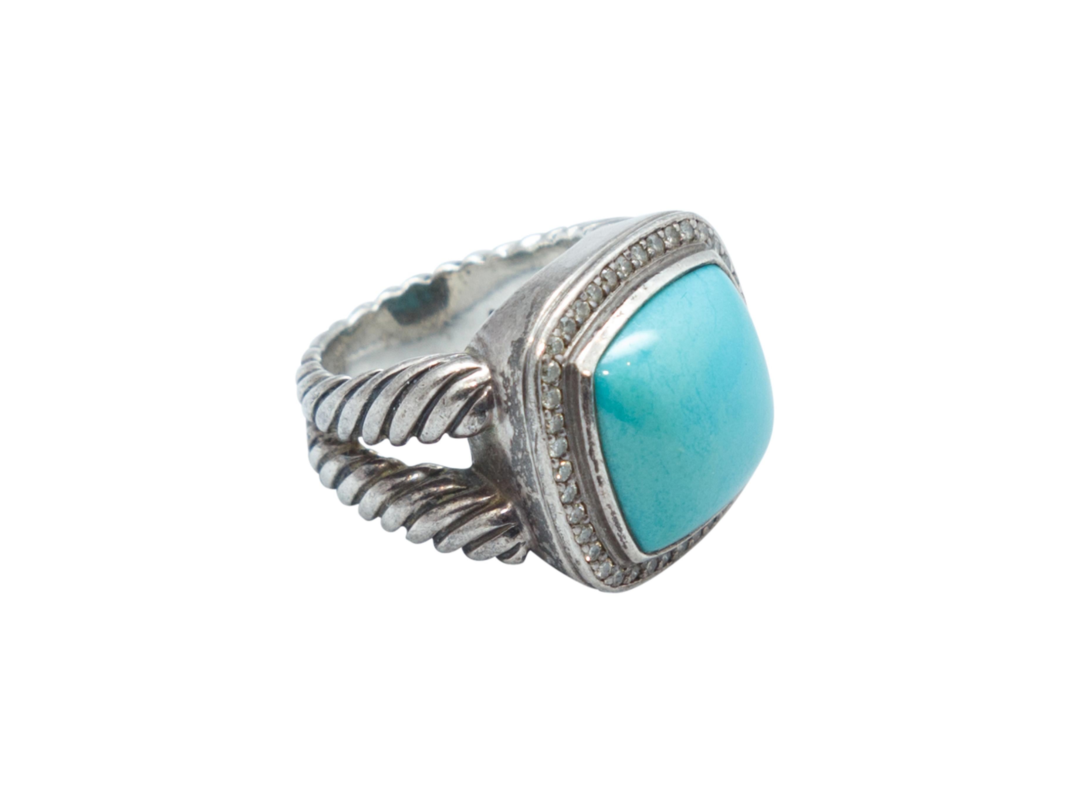 blue topaz and diamond ring