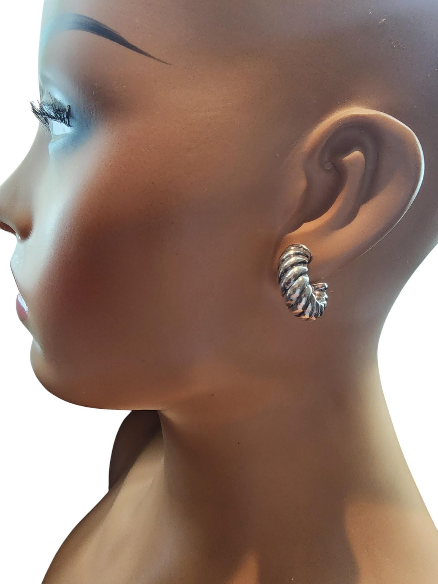 David Yurman - Cerchi in argento con cavo ritorto #22903 in vendita 2