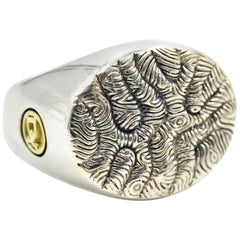 David Yurman Sterling Silver Two-Tone Ring, 20.80 Grams