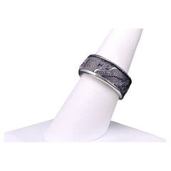 David Yurman Sterling Silver Vintage Men's  Dragon Band Ring