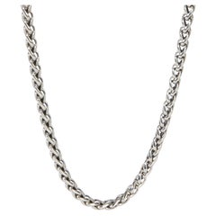 David Yurman Sterling Silver  Wheat Chain Necklace