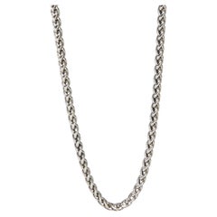 David Yurman Sterling Silver  Wheat Chain Necklace