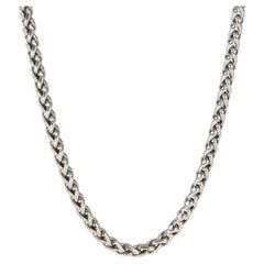 David Yurman Sterling Silver  Wheat Chain Necklace