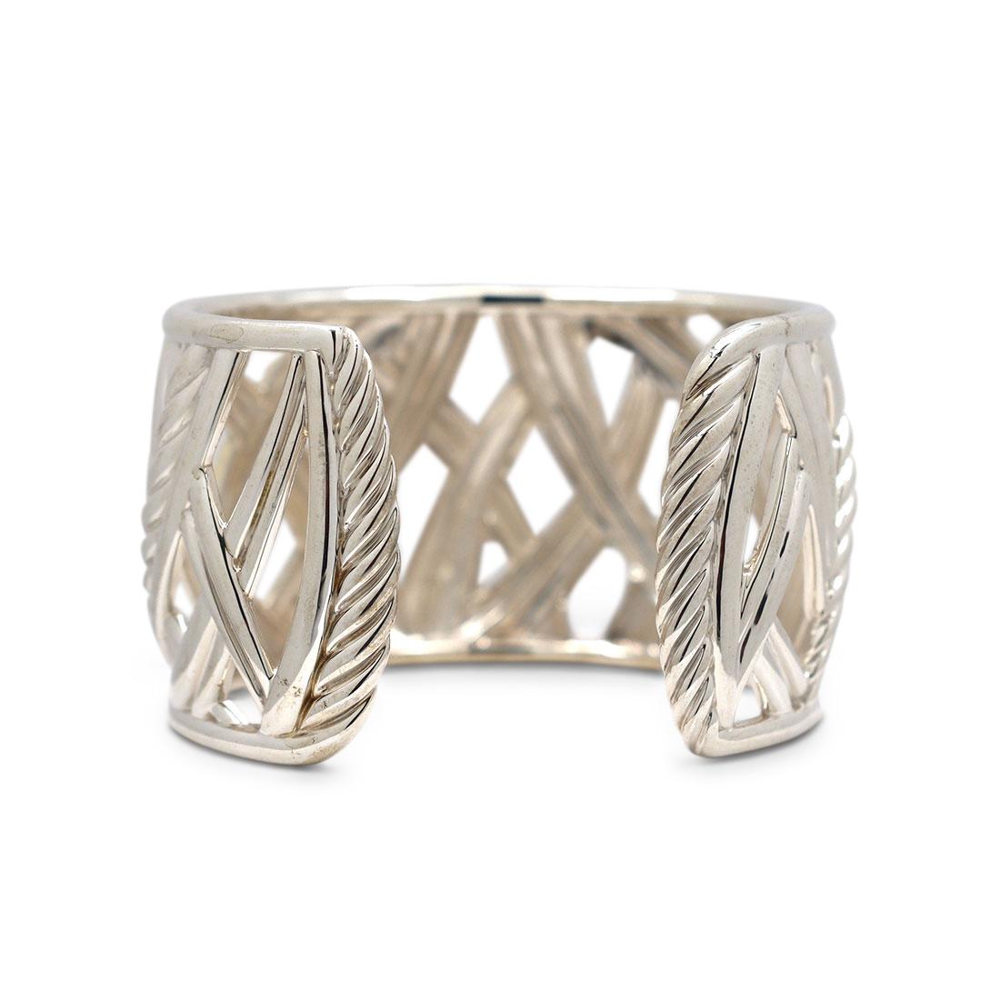 Gelbgold Manschettenarmband von David Yurman aus Sterlingsilber für Damen oder Herren