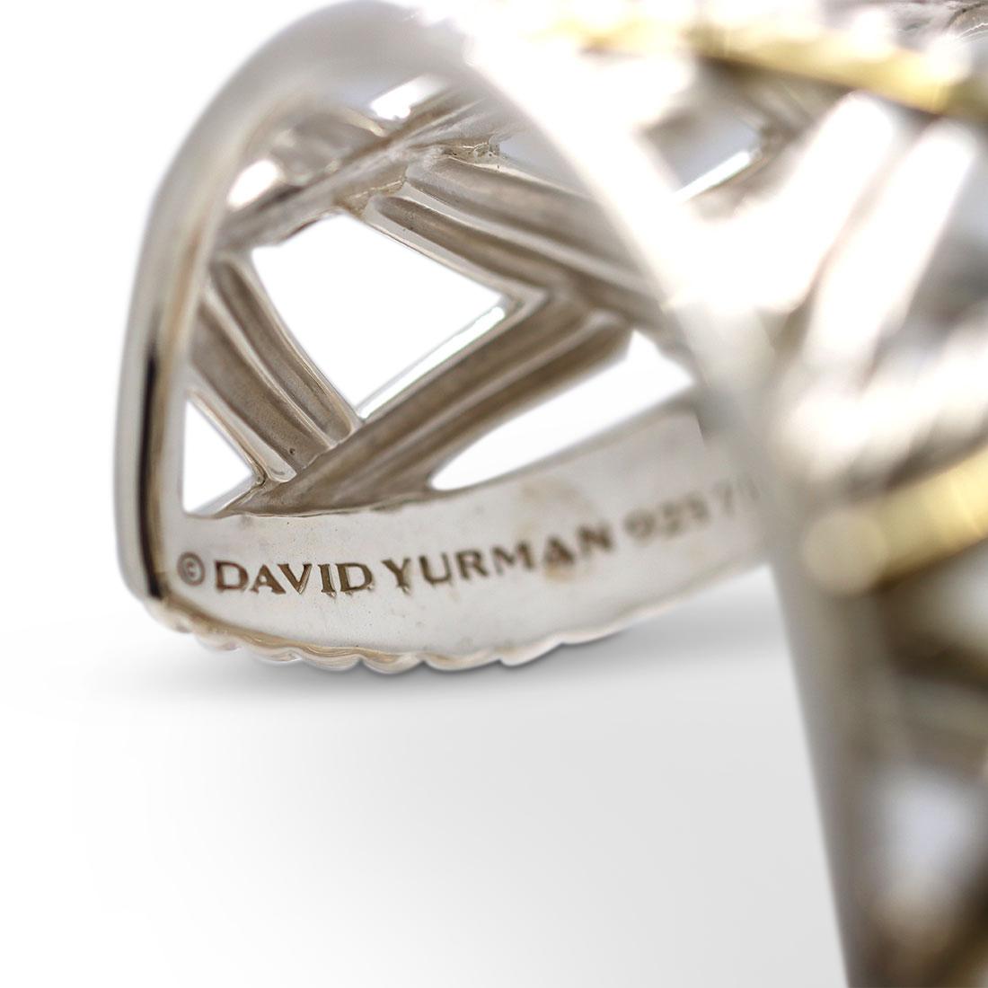 Gelbgold Manschettenarmband von David Yurman aus Sterlingsilber 1