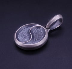 David Yurman Sterling Silver Ying & Yang Pendant, 7.1g, Excellent