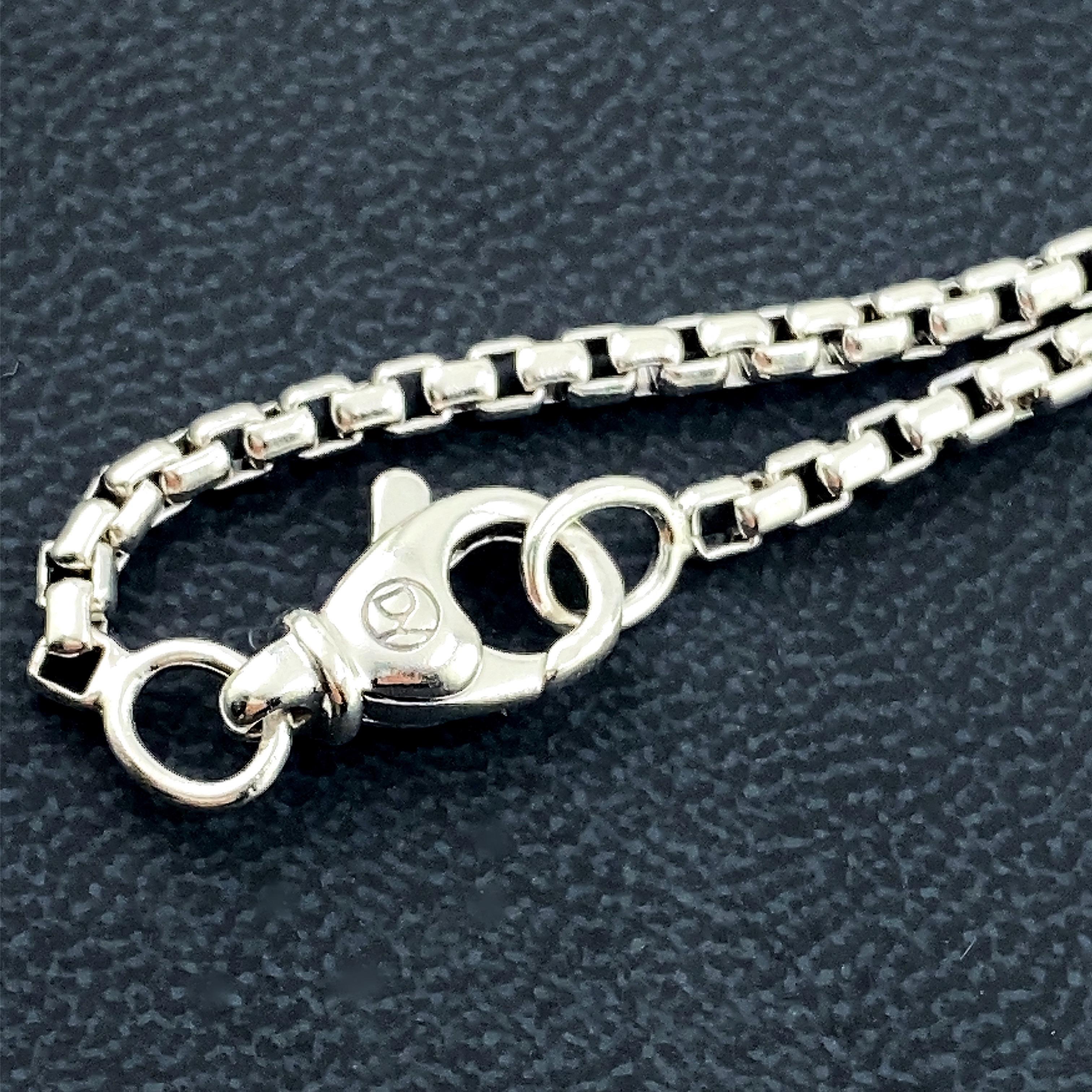 David Yurman Streamline Collection Pave Prasiolite Dog Tag Large Sterling Silver 3