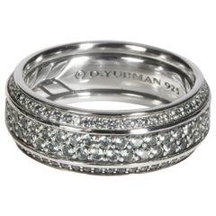 David Yurman Streamline Sapphire Band in Sterling Silver