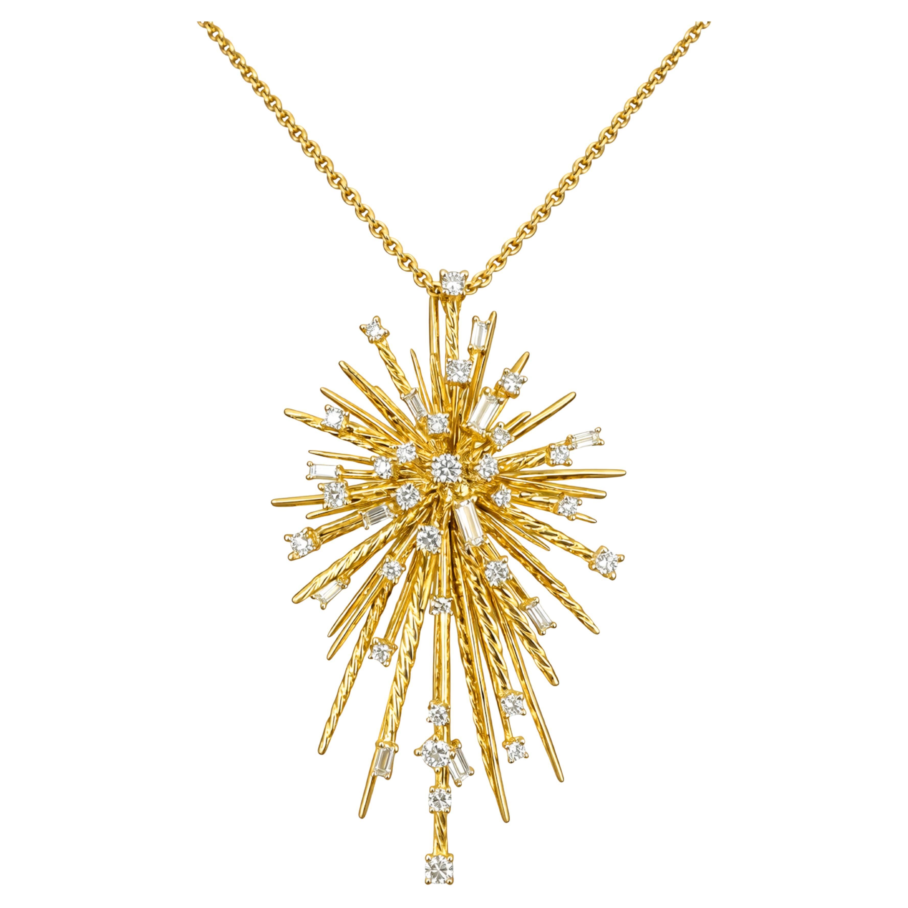 Collar colgante de diamantes David Yurman Supernova en venta