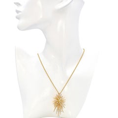 David Yurman Supernova Pendant Necklace with Diamonds in 18K Yellow Gold