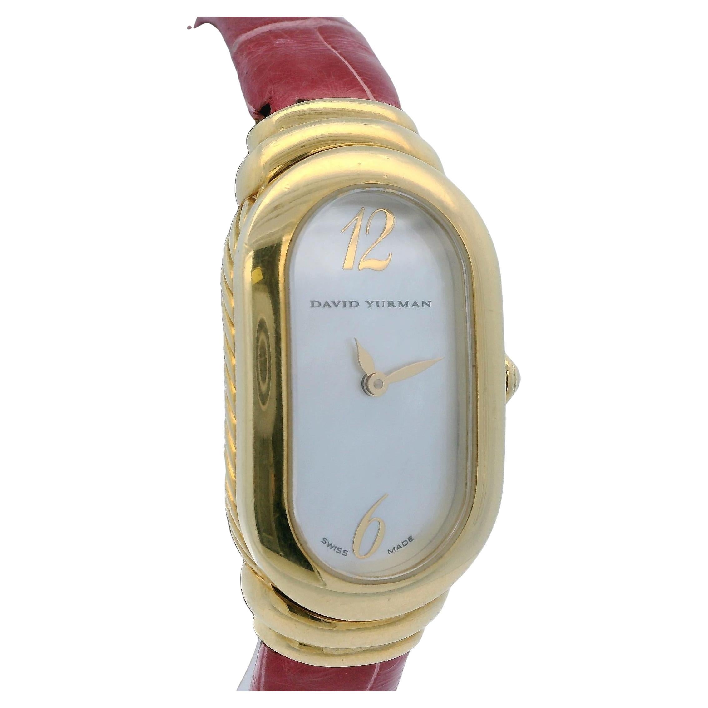 David Yurman T408-M88 Madison Esfera MOP de oro amarillo de 18 quilates