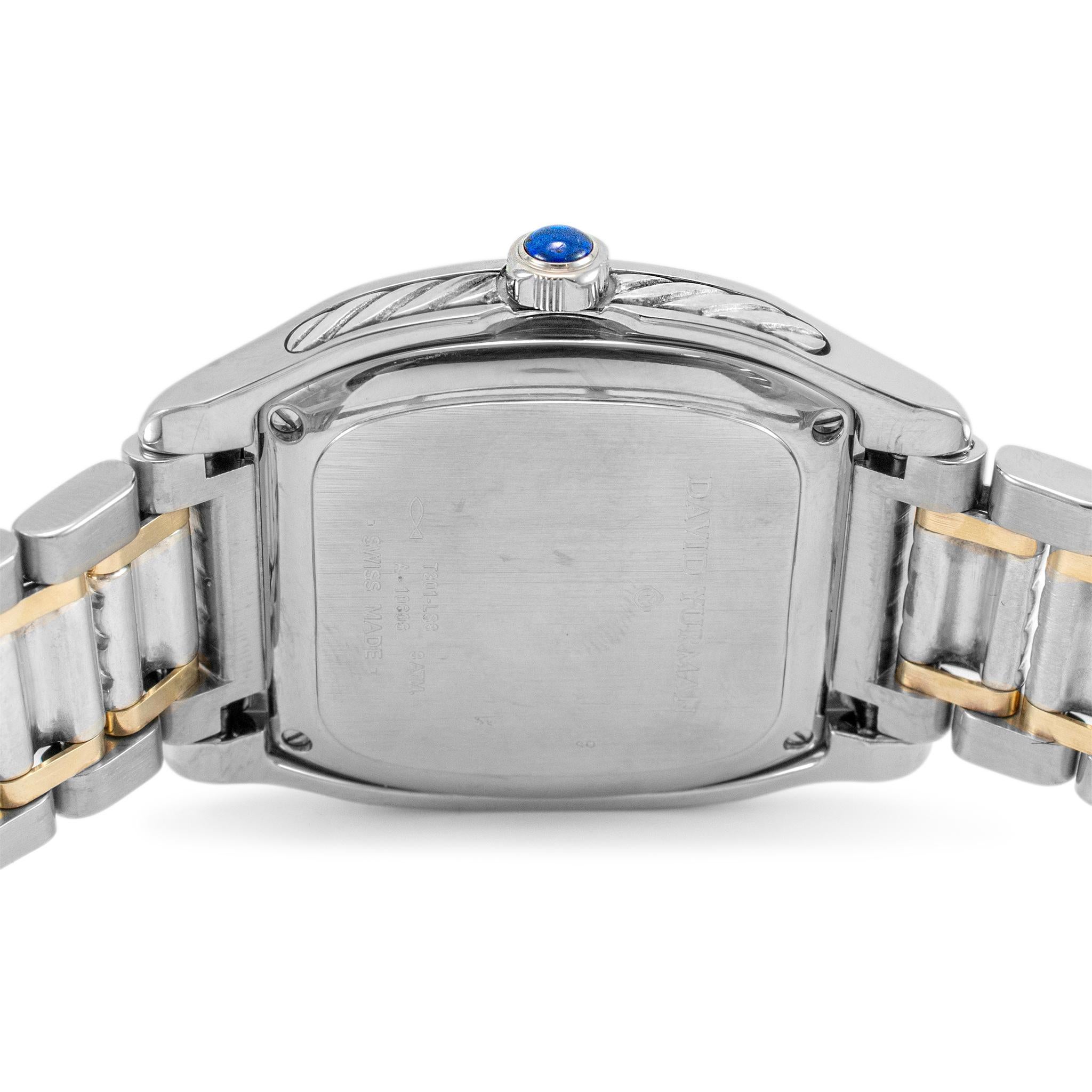 David Yurman Thoroughbred 36MM T301-LS8 Uhr aus 18 Karat Gelbgold und Edelstahl für Damen oder Herren