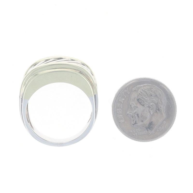 David Yurman Thoroughbred Zigarrenring Sterling 925 Gelbgold 14k Statement-Ring 2
