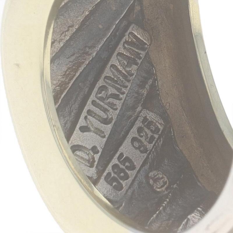 David Yurman Thoroughbred Zigarrenring Sterling 925 Gelbgold 14k Statement-Ring 3