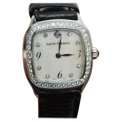 David Yurman Thoroughbred Collection Ladies Stainless Steel Diamond Wrist Watch