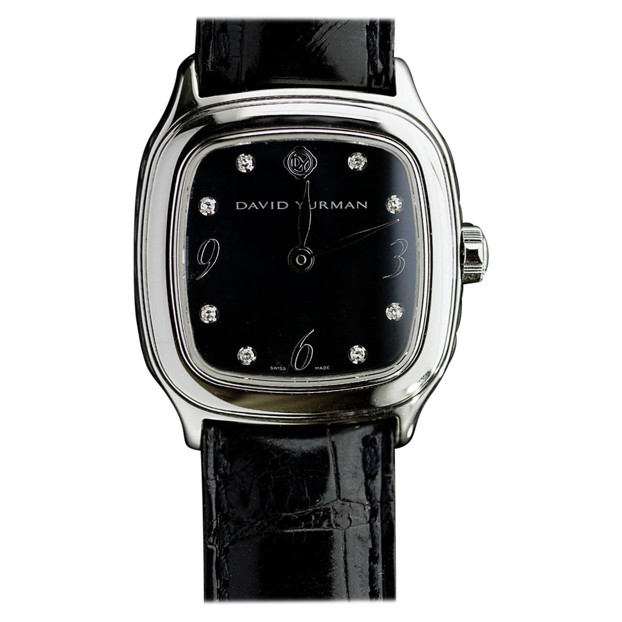 David Yurman Thoroughbred Diamond Dial Watch Stainless Steel