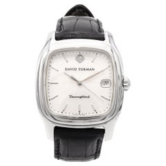 Montre pour homme David Yurman Thoroughbred en acier inoxydable, à quartz avec affichage de la date, modèle T302-LST