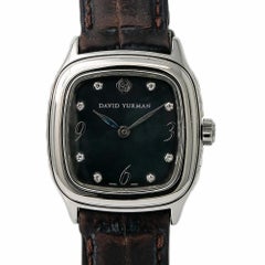 Montre pour femme David Yurman Thoroughbred T304-XSST, cadran « mop », acier inoxydable, 25 x 25 mm