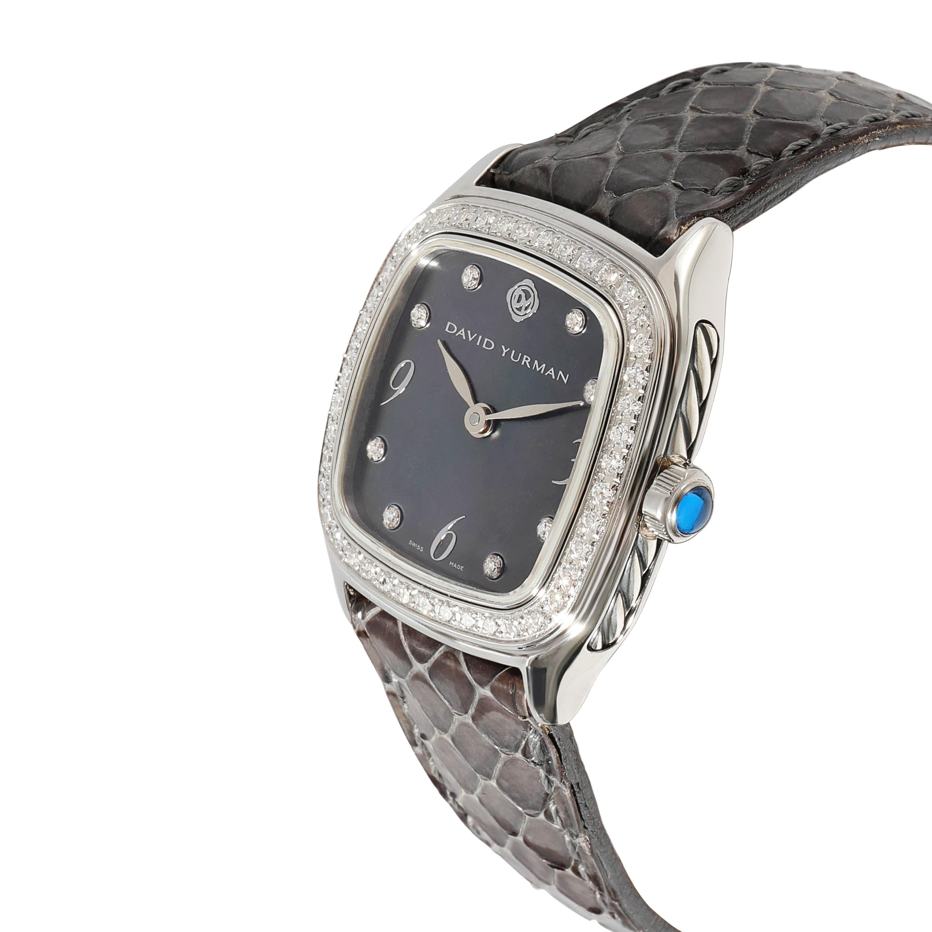 David Yurman Thoroughbred T304-XSST Damenuhr in  Rostfreier Stahl im Zustand „Hervorragend“ in New York, NY