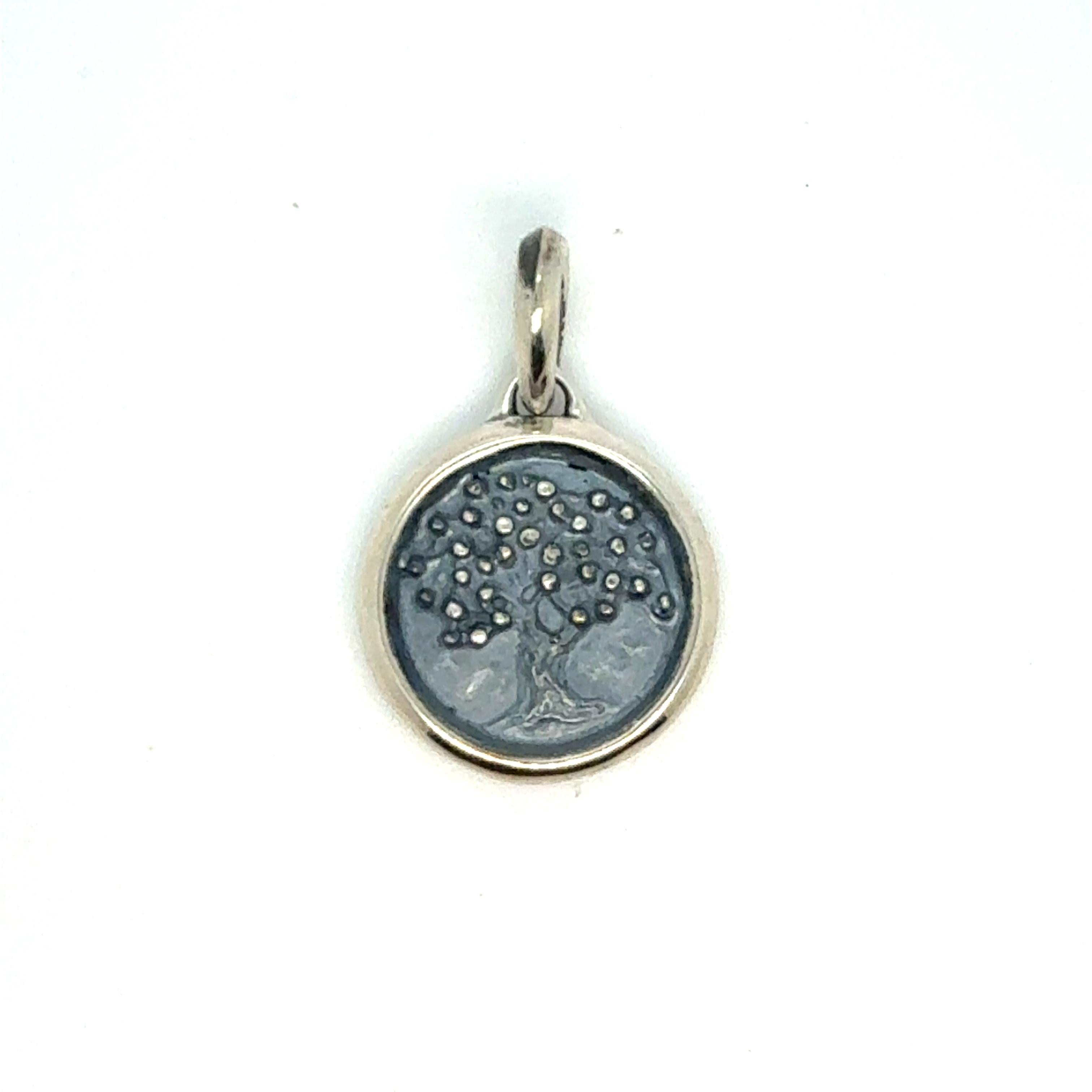 David Yurman Amuleto del Árbol de la Vida Plata de Ley Estate