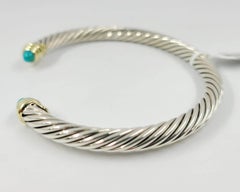 David Yurman Turquoise Cable Cuff