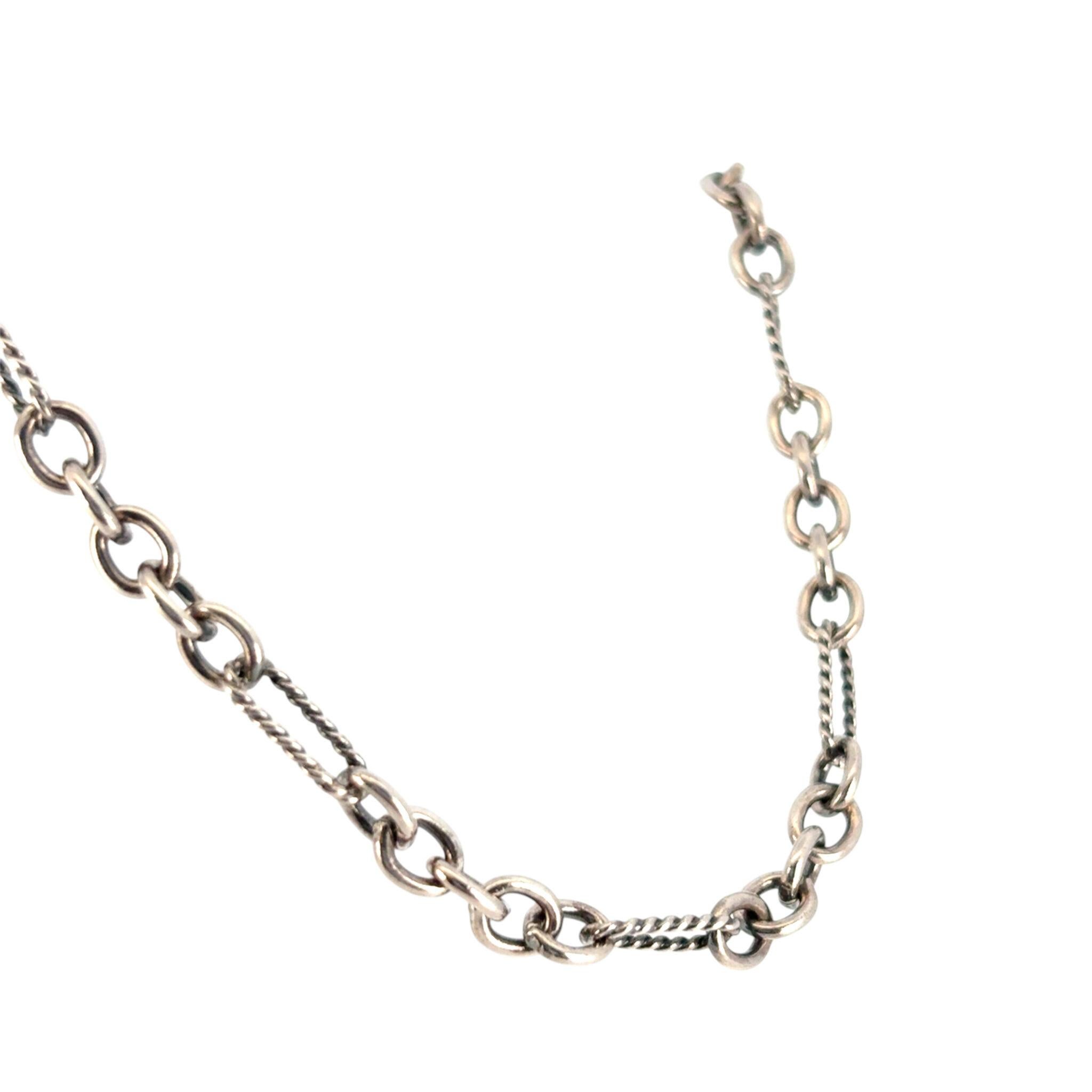 David Yurman Collana a catena bicolore da 18