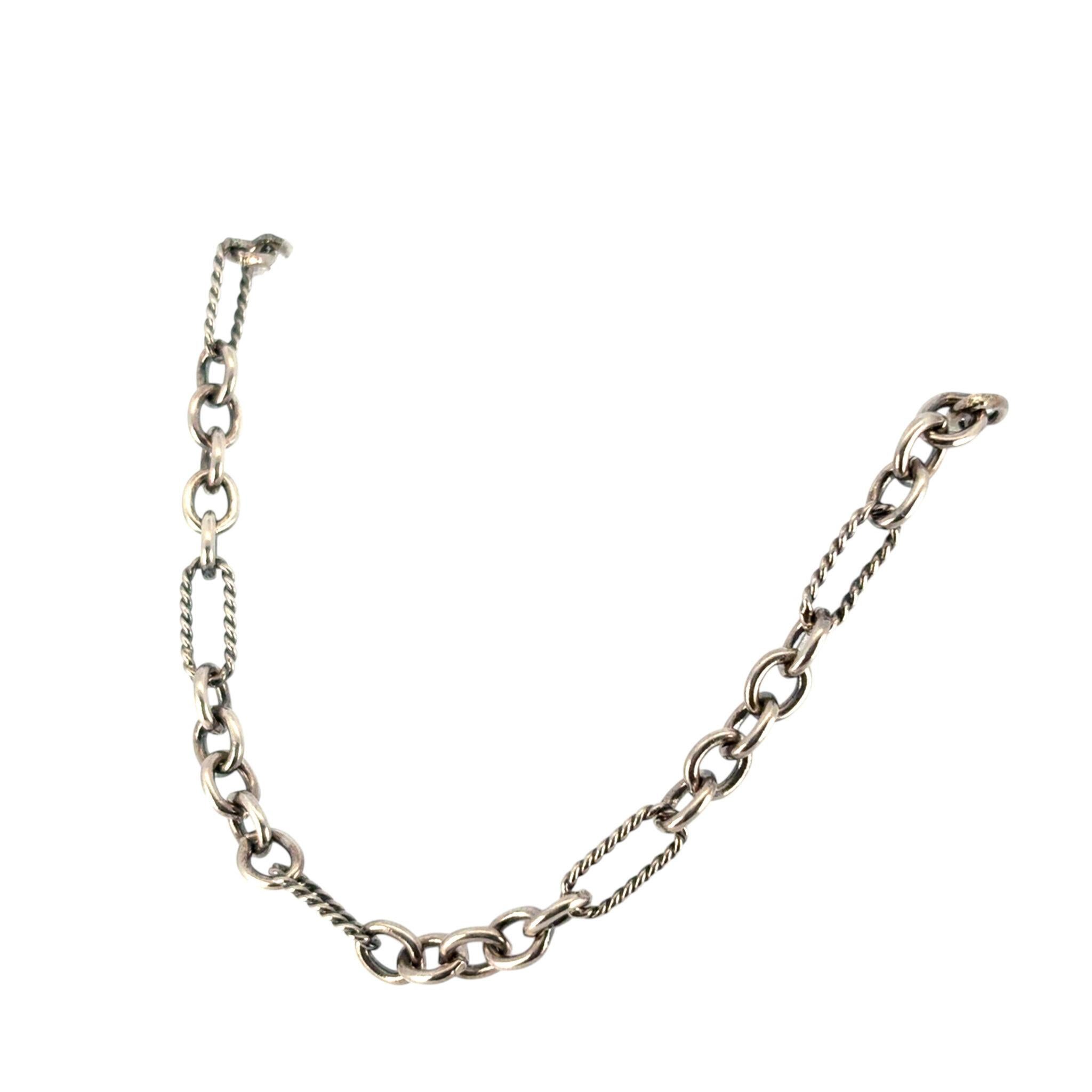 da uomo o donna David Yurman Collana a catena bicolore da 18